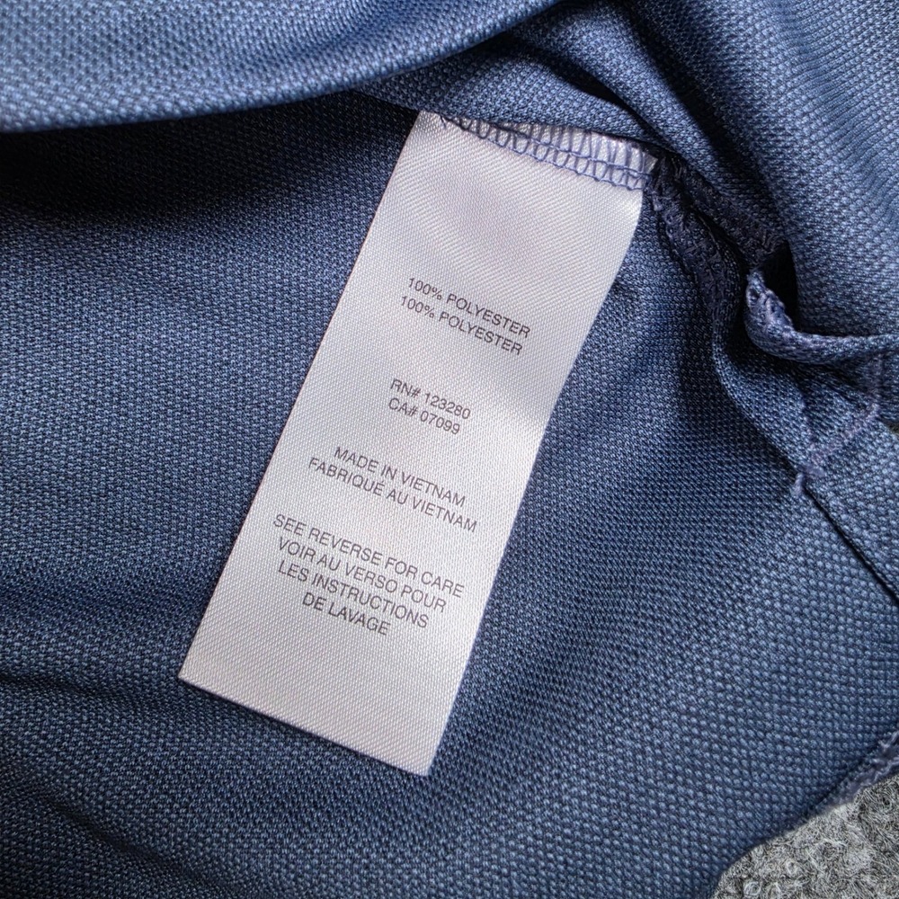 TravisMathew Coto Performance Polo Men L Vintage Indigo Blue TM1MU410 NWT - Picture 6 of 10